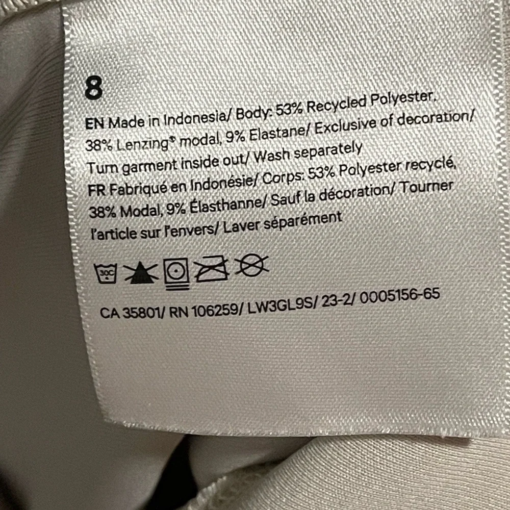 Lululemon Women's Perfectly Oversized Cropped Crew Softstreme White Opal Sweater